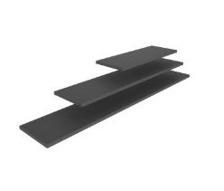 ESTANTE 18X100X1.5CM MADEIRA PRETO